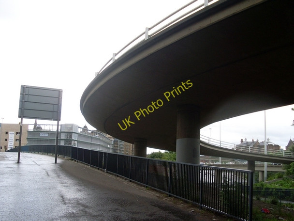 Photo 6"x4" Slip road at M8 junction 15 Glasgow c2008
