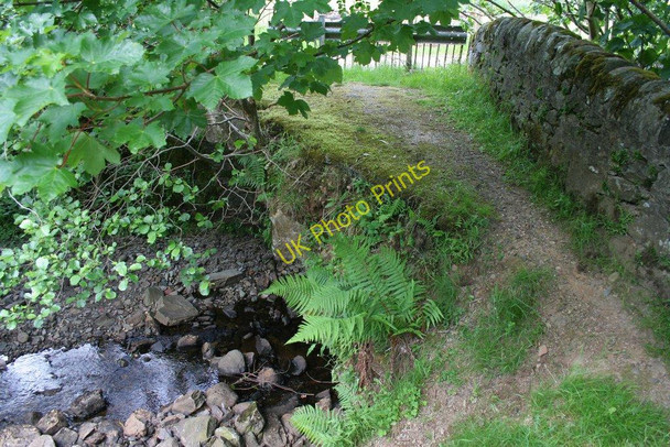 Photo 6"x4" Collapsed bridge over Bealachandrain Burn Bealach Maim c2008