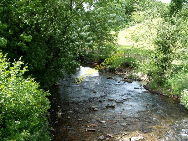 Photo 6"x4" River Honddu - upstream of the bridge Brecon\/Aberhonddu c2008