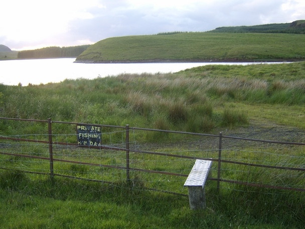 Photo 6"x4" Stile and fence at Jaw Reservoir Duntocher c2008