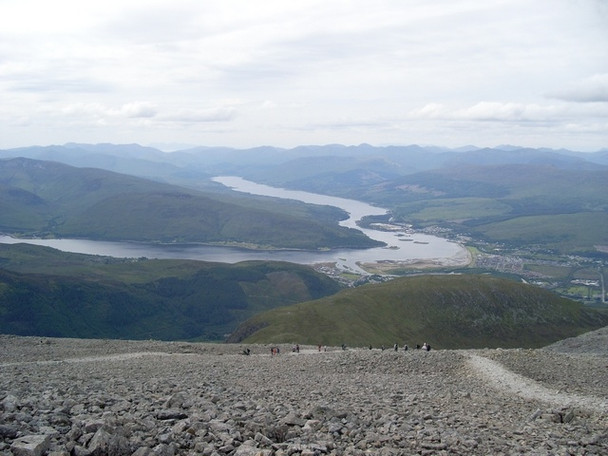 Photo 6"x4" View from Ben Nevis at 1250m Ben Nevis c2008