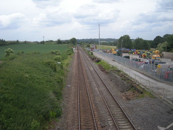 Photo 6"x4" Dorrington Station used to be here Dorrington\/SJ4702 c2008