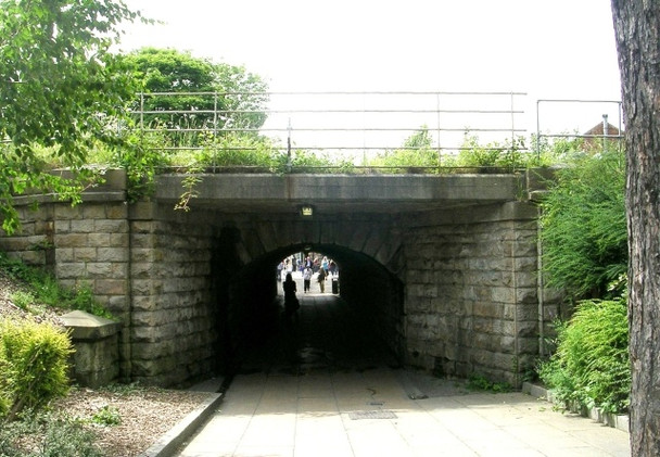 Photo 6"x4" Railway Underpass - Bower Street Harrogate c2008