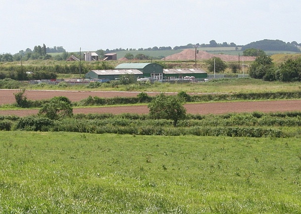 Photo 6"x4" Agricultural garage on the A38 Grov c2008