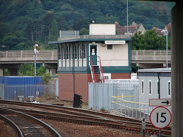 Photo 6"x4" Llandudno Junction signal box Conwy c2008
