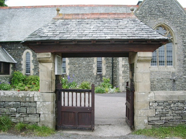 Photo 6"x4" St Thomas' Church, Crosscrake, Lych gate Crosscrake c2008