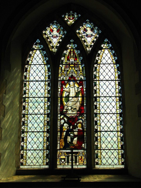 Photo 6"x4" St Andrew's church - east window Lamas c2008