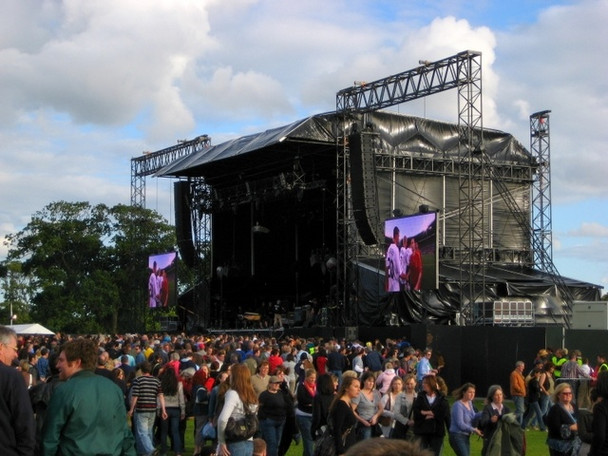 Photo 6"x4" Concert stage, Malahide Castle Malahide c2008