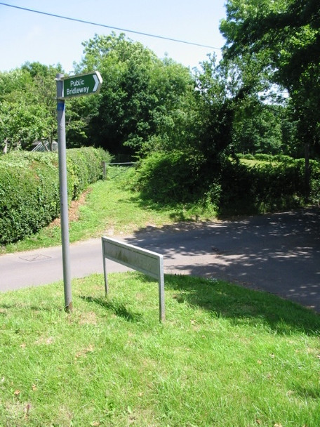 Photo 6"x4" Bridleway along Green Lane Ewell Minnis c2008