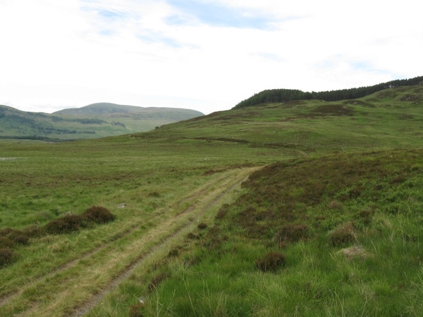Photo 6"x4" Track north, Glen Shirra: Meall an t-Sithein right of centre Kinloch Loggan c2008