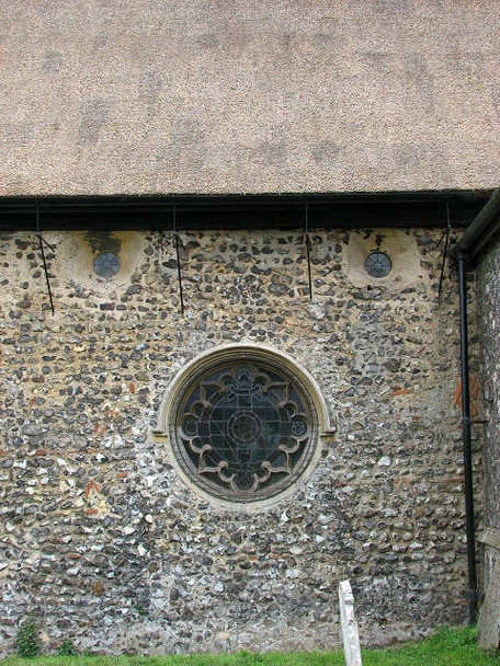 Photo 6"x4" The church of St John the Baptist - Saxon windows Coltishall c2007