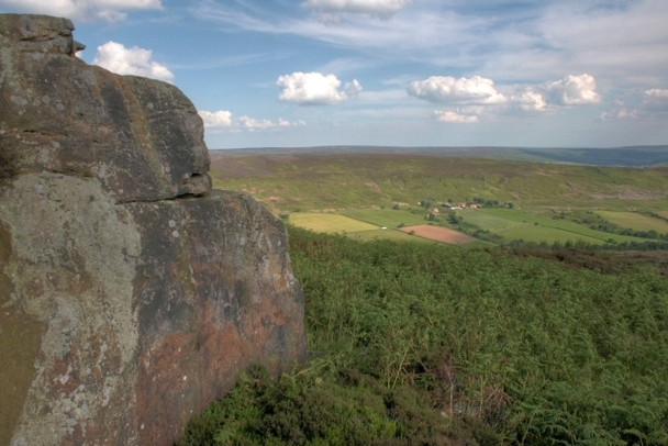 Photo 6"x4" Rock Outcrop, Cringle Moor Great Busby c2008