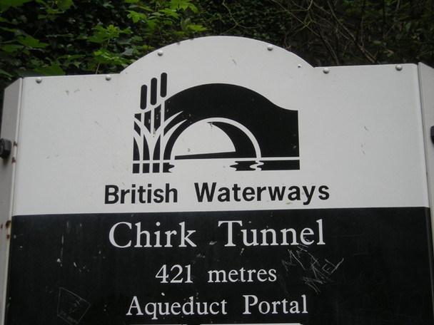 Photo 6"x4" Sign at the tunnel south portal Chirk\/Y Waun c2008