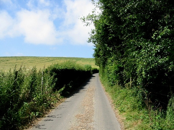 Photo 6"x4" Looking N along Church Hill towards Old Hawkinge Hawkinge c2008