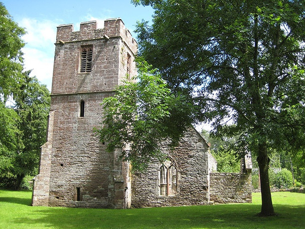 Photo 6"x4" Ruined church of St John the Baptist Llanwarne c2008