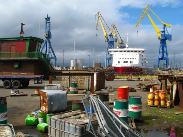 Photo 6"x4" The Belfast Dry Dock Belfast c2008