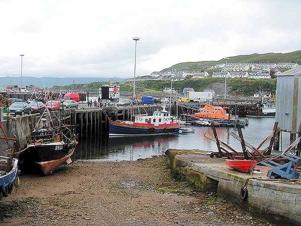 Photo 6"x4" Mallaig Harbour Courteachan c2005
