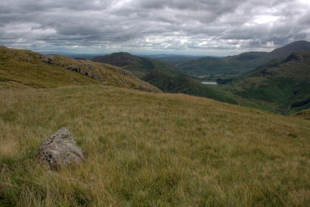 Photo 6"x4" Open Fellside Middle Fell Fm c2008