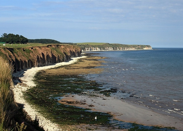 Photo 6"x4" Shoreline at Sewerby Bridlington c2008