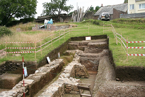 Photo 6"x4" Combe Martin: Mine Tenement site Combe Martin c2008