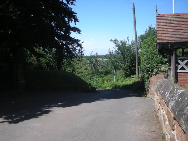 Photo 6"x4" Lane beside St Peter's Church, Kinver Kinver c2008