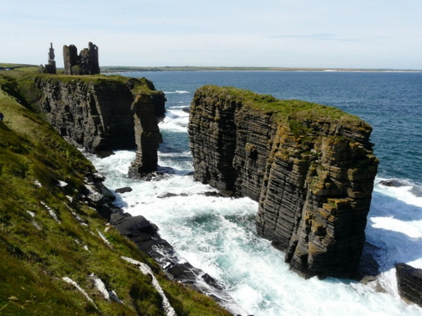 Photo 6"x4" Castle Sinclair at Girnigoe, Noss Head Noss\/ND3754 c2008