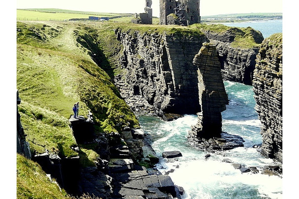 Photo 6"x4" Castle Sinclair at Girnigoe Noss\/ND3754 c2008