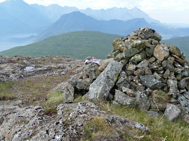 Photo 6"x4" Ben Meabost summit cairn Glasnakille c2008