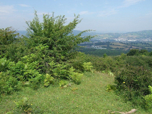 Photo 6"x4" View towards Caerphilly, Rhymney Valley Ridgeway Path Caerphilly\/Caerffil c2008