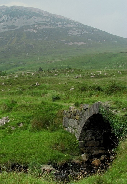 Photo 6"x4" Bridge and burn under Errigal Money Beg c2008