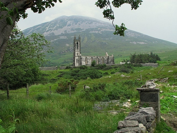 Photo 6"x4" Dunlewy Old Church Money Beg c2008 P2