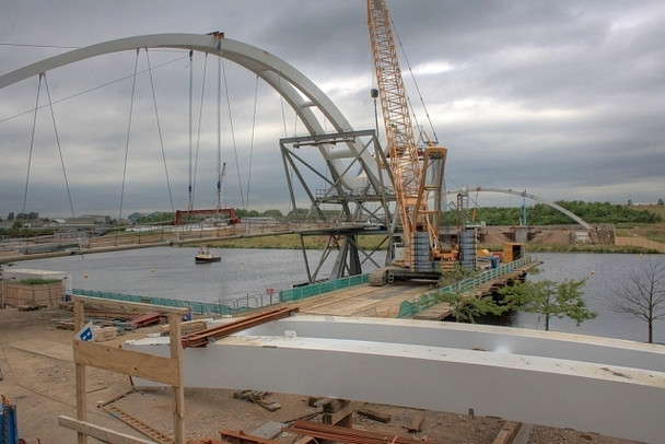 Photo 6"x4" North Shore Footbridge Stockton-on-Tees c2008