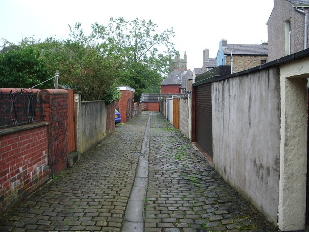 Photo 6"x4" Back street, Rishton Rishton c2008