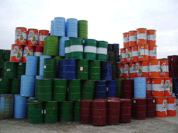 Photo 6"x4" Empty barrels at the Honeycomb Company, Galgate Galgate c2008
