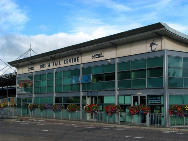 Photo 6"x4" Bangor Bus and Rail Centre Bangor\/J5081 c2008