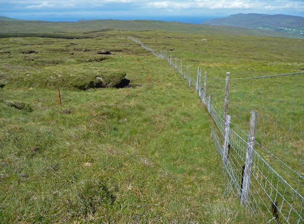 Photo 6"x4" Deer fence on the north ridge of Ben Corkeval Ramasaig c2008