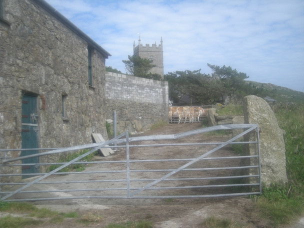 Photo 6"x4" Farm beside the path from Zennor Head Trewey c2008