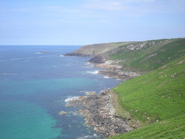 Photo 6"x4" Tremedda cliffs & Gala Rocks Tremedda c2008