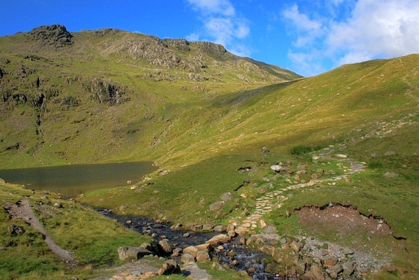 Photo 6"x4" Esk Pike from Angle Tarn Angle Tarn\/NY2407 c2008
