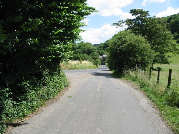 Photo 6"x4" Road junction at West Down Church Hougham c2008