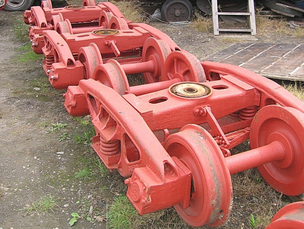 Photo 6"x4" Bogies, Boston Lodge works, Ffestiniog Railway Porthmadog c2008