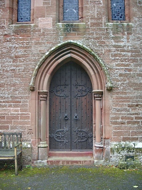 Photo 6"x4" Our Lady and St Wilfred Church, Warwick Bridge, Doorway Warwick Bridge c2008