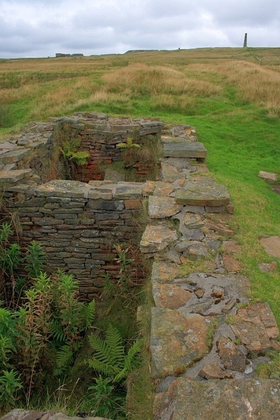 Photo 6"x4" Condensing Pits, Cupola Smelting Mill Grassington c2008