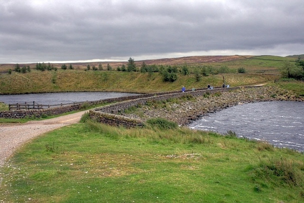 Photo 6"x4" Track Around Grimwith Reservoir Keld Houses c2008