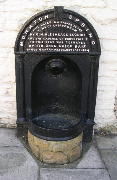 Photo 6"x4" Monkton Spring - in wall of Tourist Information Centre Chippenham\/ST9173 c2008