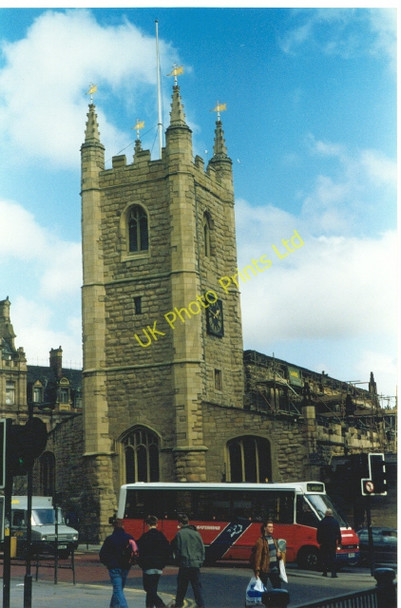 Photo 6"x4" Church of St John Baptist, Newcastle upon Tyne. Newcastle upon Tyne c1994