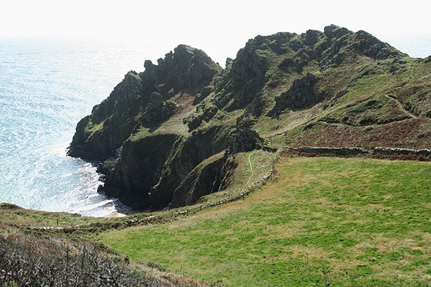 Photo 6"x4" Chivelstone: nearing Gammon Head East Prawle c2008