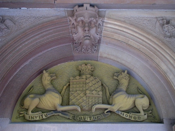 Photo 6"x4" Coat of Arms, Belfast Castle Newtownabbey c2008