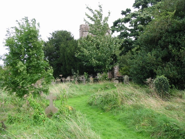 Photo 6"x4" Lyminge church and graveyard Broad Street\/TR1640 c2008
