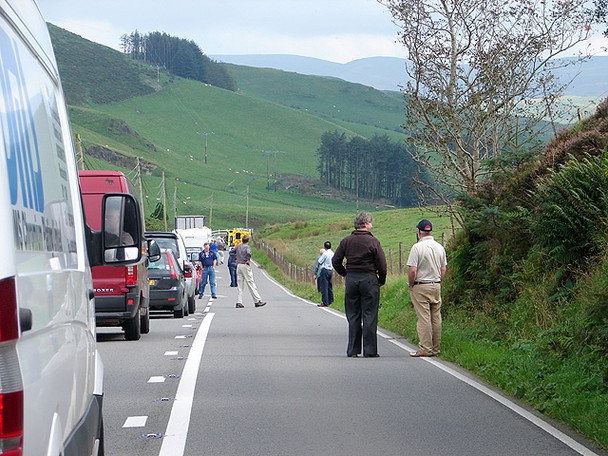 Photo 6"x4" Another road accident on the A44 Llywernog c2008